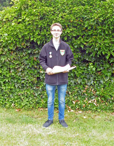 Florian Leise, 1. Hölteraner Eiserkuchenkönig, Juni 2016
