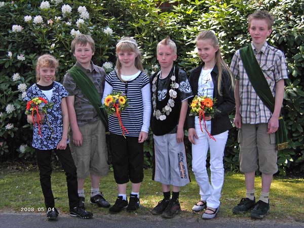Juniorenschützenkönige 2008, Patrick Kötter mit Nele Bettler