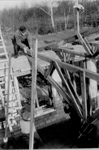 Bau des Schießstandes des SV Hölter anno 1970