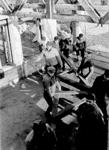 Bau des Schießstandes des SV Hölter anno 1970