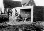Bau des Schießstandes des SV Hölter anno 1970