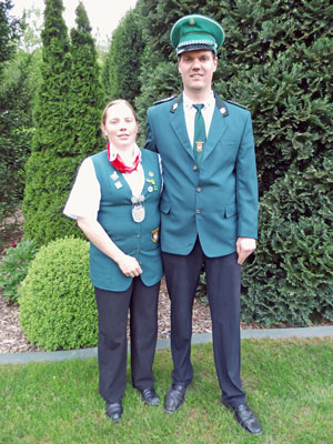 SchŸtzenkaiser 2014, Nicole Berlemann mit Tim Berlemann