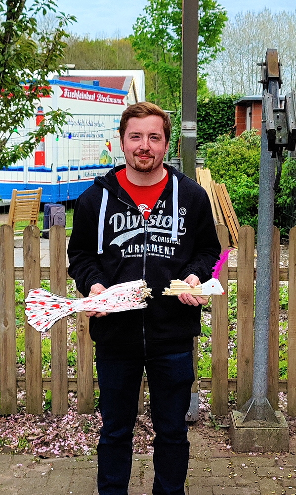 Reinhold-Bettler-Pokal 2023, Manuel Kemper mit dem Vogel