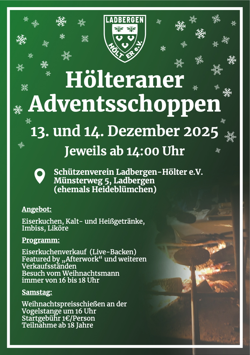 Hölteraner Adventsschoppen 2025, Plakat Hölteraner Adventsschoppen 2025, Plakat